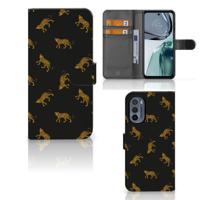 Telefoonhoesje | Met pasjeshouder | voor Motorola Moto G62 5G Leopards