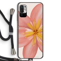 Pink Ellila Flower: Xiaomi Redmi Note 10 5G Transparant Hoesje met koord
