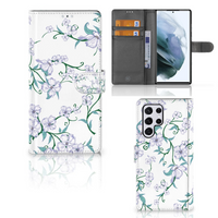 Samsung Galaxy S22 Ultra Uniek Hoesje Blossom White