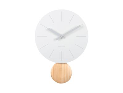 Wall clock Arlo Pendulum - White - Ø30cm