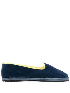 Scarosso x YOLO Seaside chaussons en velours - Bleu