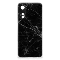 OPPO A78 5G | A58 5G | TPU | Siliconen hoesje | Marmer Zwart - Origineel Cadeau Vader