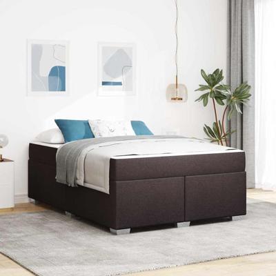 Bedframe Donkerbruin 140 x 200 cm Stof