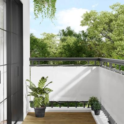 Balkonscherm 75x700 cm 100% oxford polyester wit