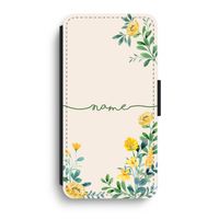 Gele bloemen: iPhone XR Flip Hoesje