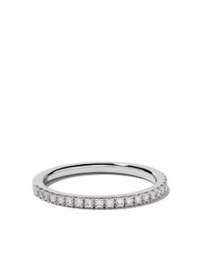 DE BEERS bague DB Classic en platine pavée de diamants - Argent