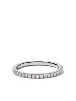 De Beers Jewellers bague DB Classic Half Pave en platine et diamants - Argent - thumbnail