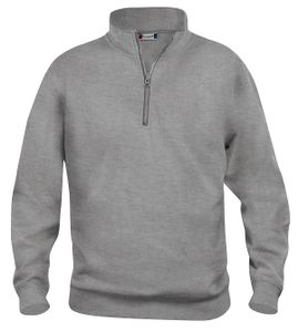 Clique 021033 Basic Half Zip - Grijsmelange - XL