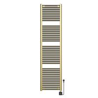 Elektrische Radiator BWS Lara 181.7x45 Cm Smart Wifi Geborsteld Messing PVD