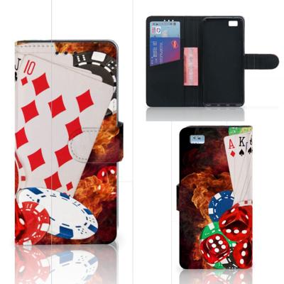 Huawei Ascend P8 Lite | Wallet Case | met Pasjes | Casino