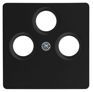 HK05 Afdekking voor geschikt voor 2-v. USB-stopcontact, mat-zwart