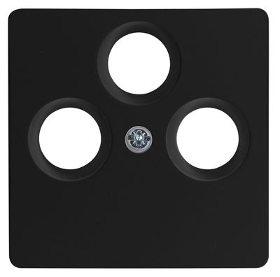 HK05 Afdekking voor geschikt voor 2-v. USB-stopcontact, mat-zwart