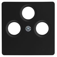 HK05 Afdekking voor geschikt voor 2-v. USB-stopcontact, mat-zwart