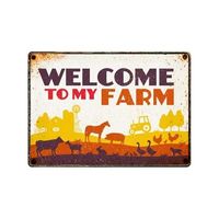 Plenty gifts Waakbord blik welcome to my farm