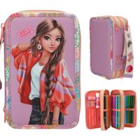 TOPModel Girl Power 3-vaks etui - paars