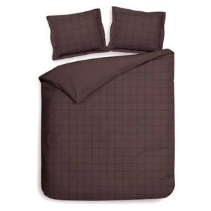 Heckettlane dekbedovertrek Diamante - Marsala Bruin - 2-Persoons 200x200/220 cm