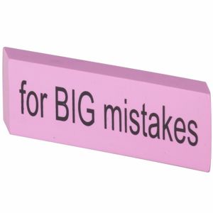 XXL Big Mistake gum 14 x 4,5 cm roze
