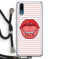 Yolo Denise: Huawei P20 Transparant Hoesje met koord