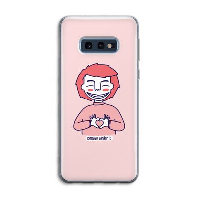 Hartje: Samsung Galaxy S10e Transparant Hoesje