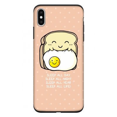 Sleep All Day: iPhone XS Max Tough Case