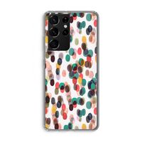 Tropical Dots: Samsung Galaxy S21 Ultra Transparant Hoesje