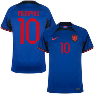 Nederlands Elftal Shirt Uit 2022-2023 + Memphis 10