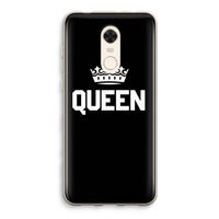 Queen zwart: Xiaomi Redmi 5 Transparant Hoesje