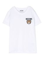 Moschino Kids t-shirt en coton à imprimé Teddy Bear - Blanc