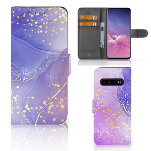 Hoesje voor Samsung Galaxy S10 Watercolor Paars