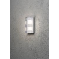 Konstsmide Sanremo Double 7936-310 LED-buitenlamp (wand) Energielabel: F (A - G) LED LED vast ingebouwd 8 W Grijs-aluminium - thumbnail