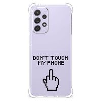 Samsung Galaxy A33 Anti Shock Case Finger Don't Touch My Phone - thumbnail