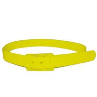 Fel gele riem verkleedaccessoire voor dames 118 cm - Verkleedriem - thumbnail