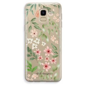 Botanical sweet flower heaven: Samsung Galaxy J6 (2018) Transparant Hoesje