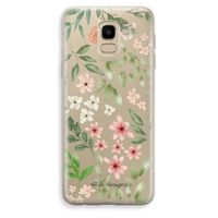 Botanical sweet flower heaven: Samsung Galaxy J6 (2018) Transparant Hoesje