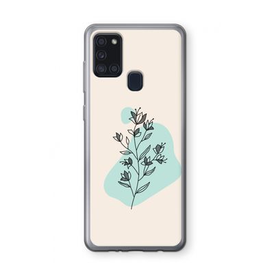 Violets are blue: Samsung Galaxy A21s Transparant Hoesje