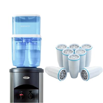 Combi-box: 18.9 liter waterfilter systeem ten behoeve van een watercooler inclusief 10 filters