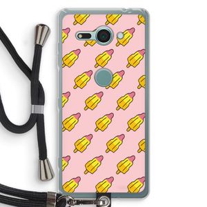 Waterijsjes: Sony Xperia XZ2 Compact Transparant Hoesje met koord