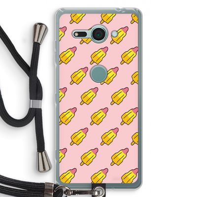 Waterijsjes: Sony Xperia XZ2 Compact Transparant Hoesje met koord