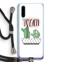 I love cacti: Huawei P30 Transparant Hoesje met koord