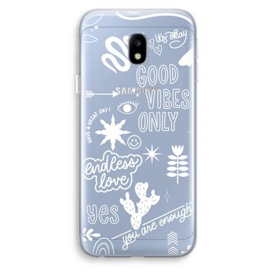 Good vibes: Samsung Galaxy J3 (2017) Transparant Hoesje