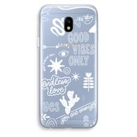 Good vibes: Samsung Galaxy J3 (2017) Transparant Hoesje