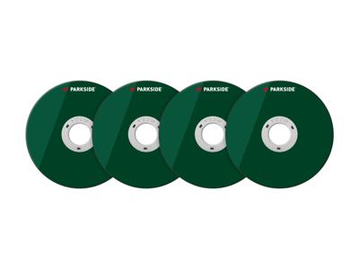 PARKSIDE Slijpschijven 115 mm (Aluminium doorslijpschijf 4-delig)