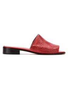 Sarah Chofakian mules à bout ouvert - Rouge