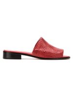 Sarah Chofakian mules à bout ouvert - Rouge - thumbnail