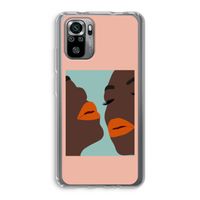 Orange lips: Xiaomi Redmi Note 10S Transparant Hoesje