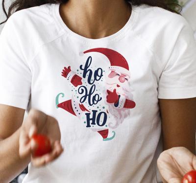T-shirt Kerstmis Ho