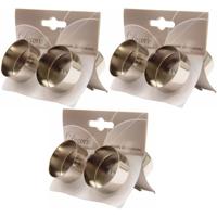 Kerststukjes theelichthouders - 12x st - zilver - D4,2 x L7,5 cm - ijzer - kaarsenhouders