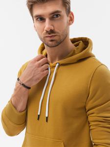 Ombre - heren hoodie geel - mosterd - B979