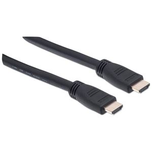 Manhattan 353977 HDMI-kabel HDMI Aansluitkabel HDMI-A-stekker, HDMI-A-stekker 10.00 m Zwart 4K UHD, UL gecertificeerd