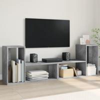 Tv-meubelen 2 st 75x30x50 cm bewerkt hout betongrijs - thumbnail